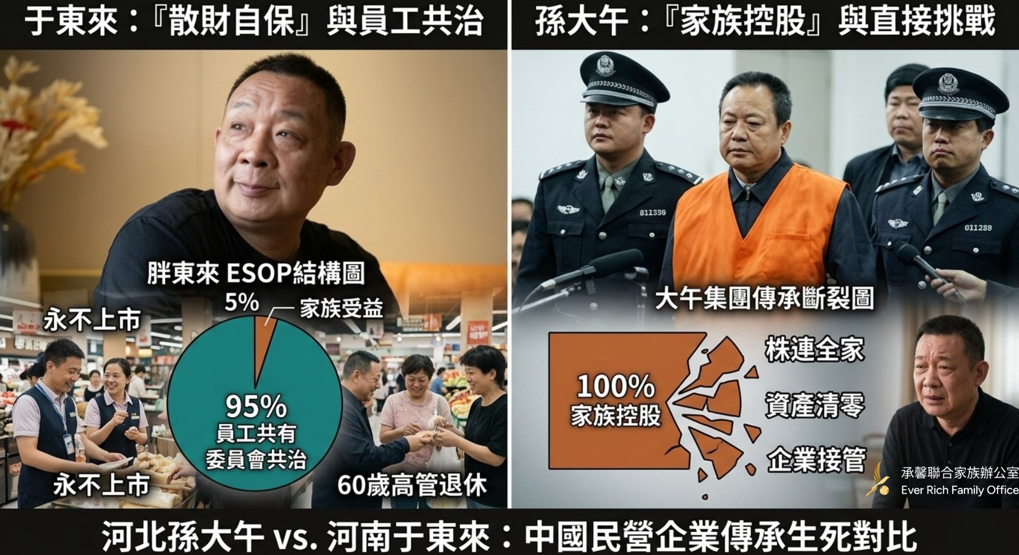 中國兩大良心企業家的警示：河北孫大午的資產清零 vs. 河南于東來的生前散財