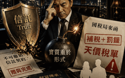 深夜真心話：「我把錢全部『贈與』給信託了」——這句話，曾是富豪最強大的盾牌，直到踩到「實質重於形式」這顆地雷
