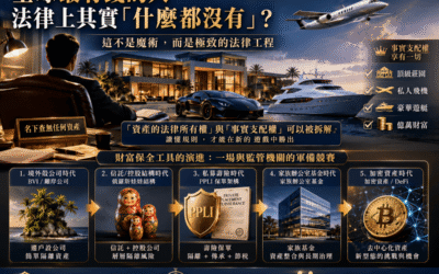 深夜真心話:你知道全球最有錢的人,法律上其實「什麼都沒有」嗎?這不是魔術,而是極致的法律工程。