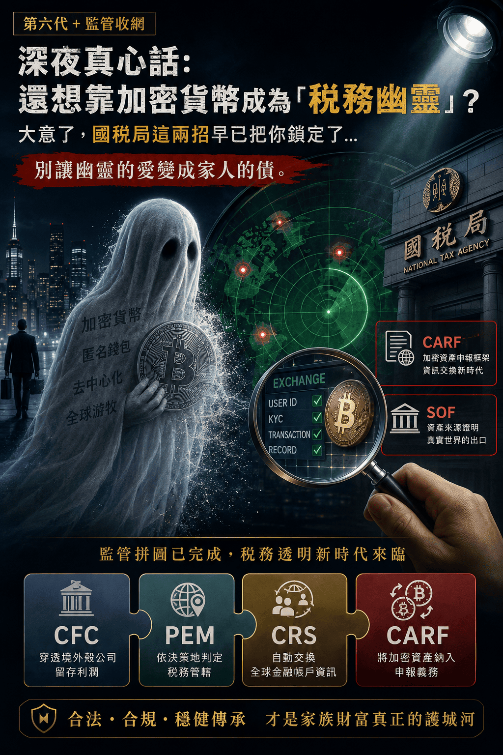 深夜真心話：還想靠加密貨幣成為「稅務幽靈」？大意了，國稅局這兩招早已把你鎖定了