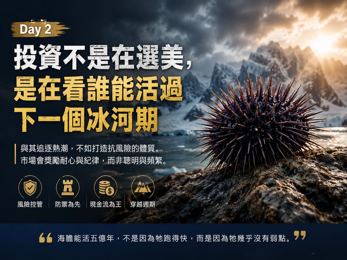 Day 2：【投資不是在選美，是在看誰能活過下一個冰河期】