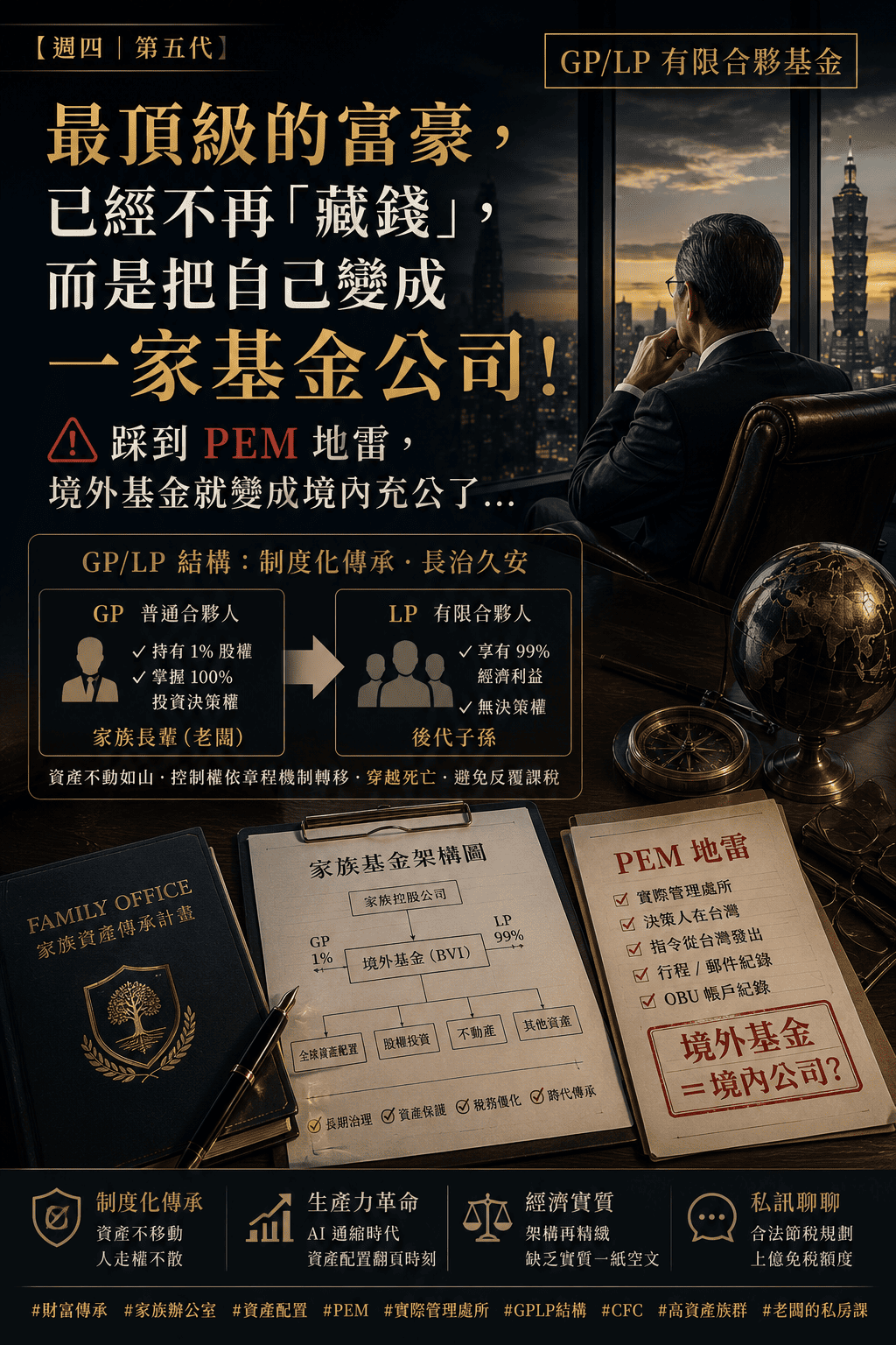 最頂級的富豪，已經不再「藏錢」，而是把自己變成一家基金公司