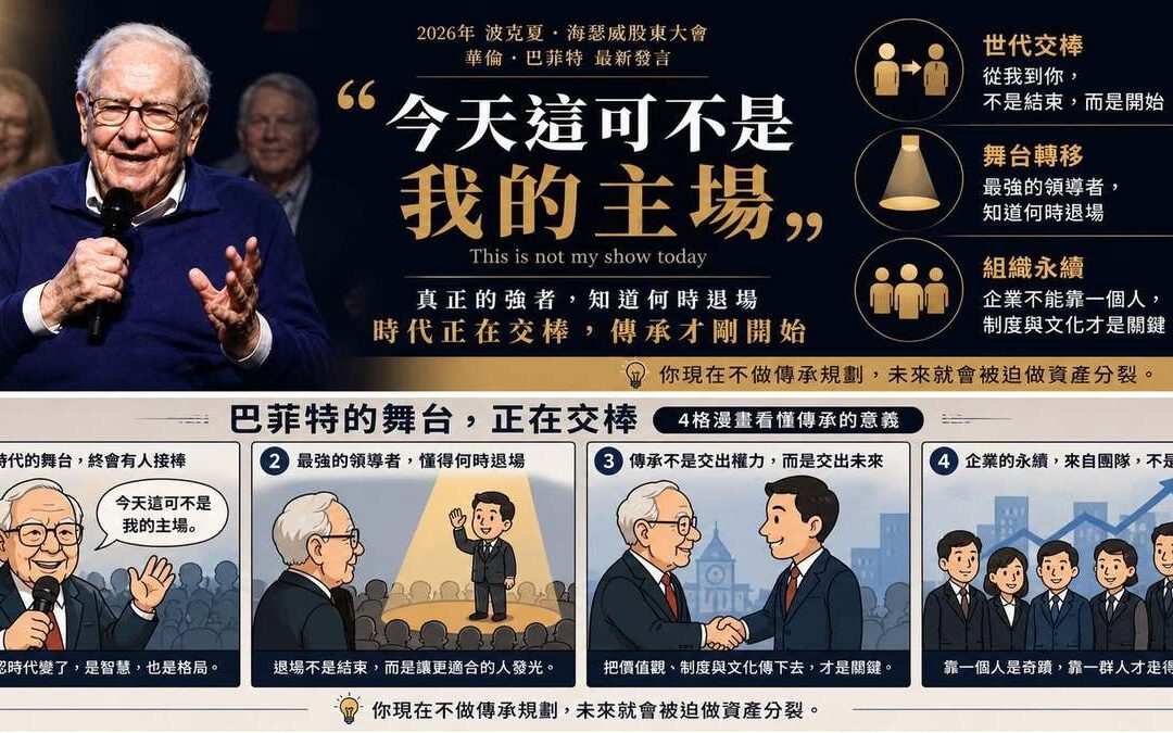 股神巴菲特最後的溫柔：給接班人打 100 分，背後藏著家族傳承的終極答案