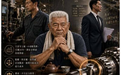 拼了一輩子的傳動軸,卻差點卡在「接班」這顆螺絲釘上